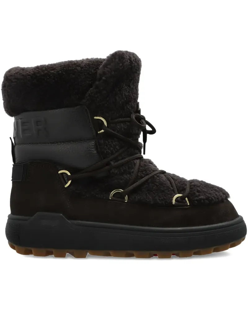 Bogner Schnürstiefel mit Shearling - Braun Braun