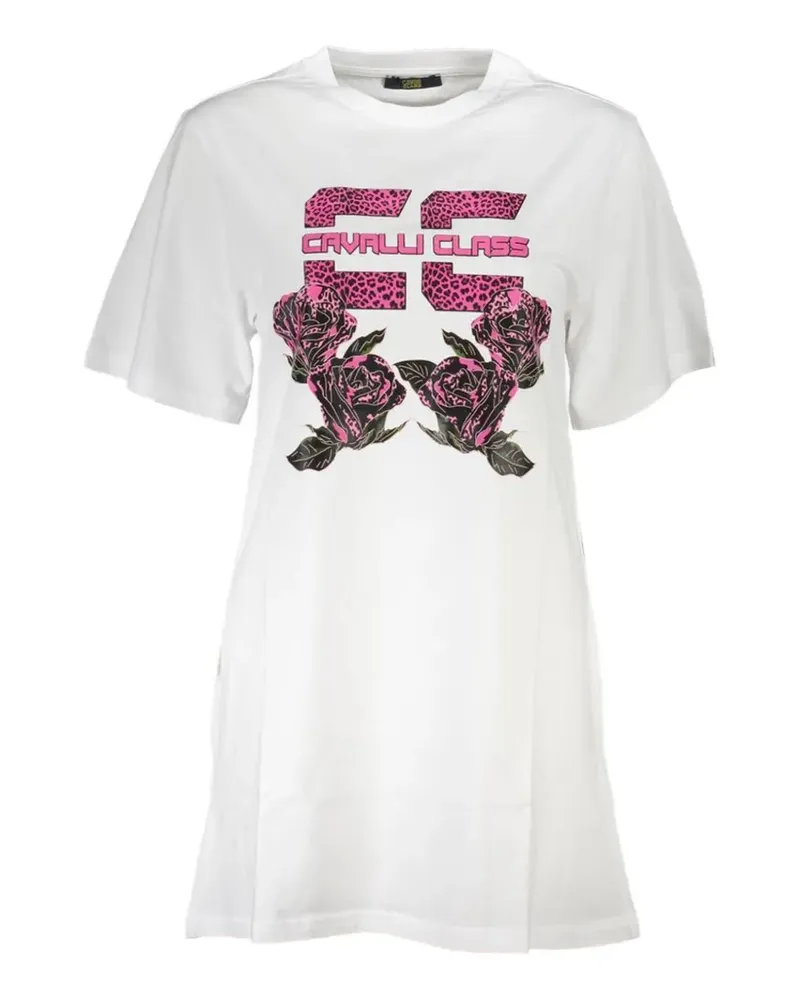 Roberto Cavalli short-sleeves mini dress - Weiß Weiß