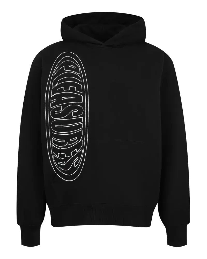 PLEASURES Ellipse Hoodie mit Logo - Schwarz Schwarz
