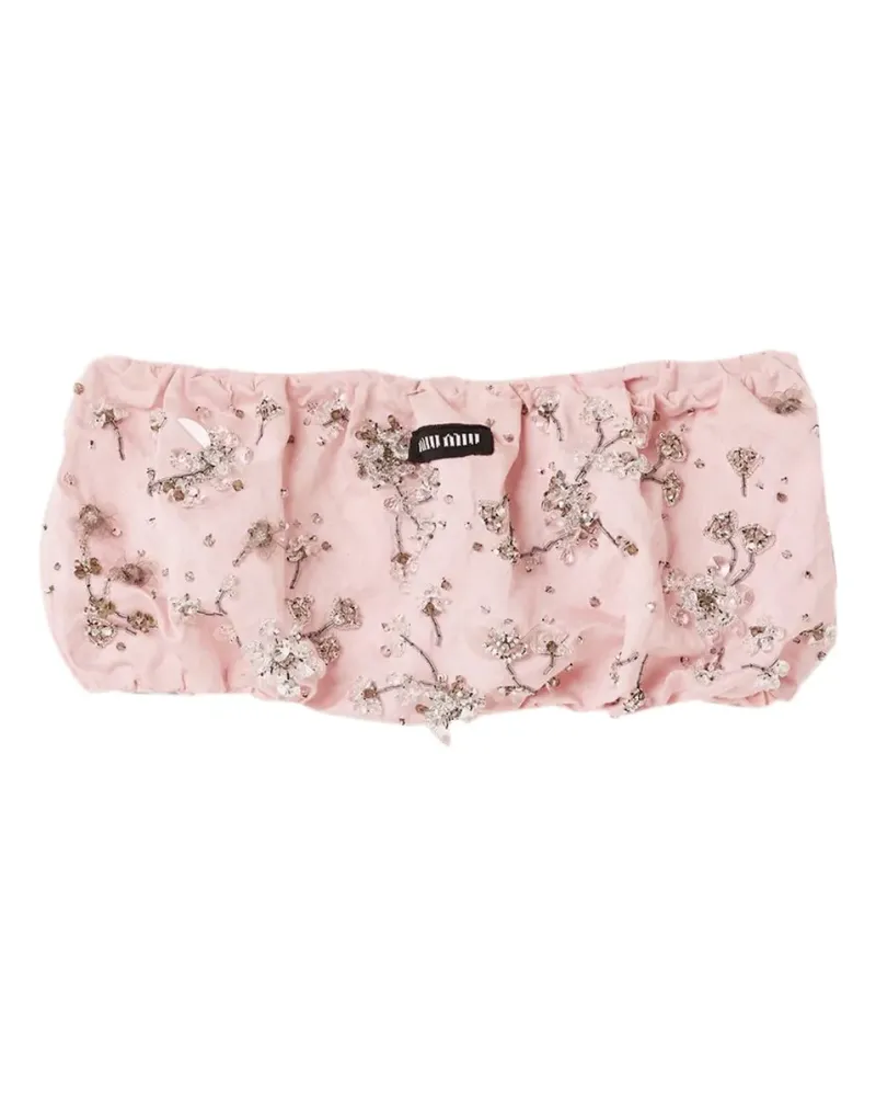 Miu Miu Bandeau-Top - Rosa Rosa