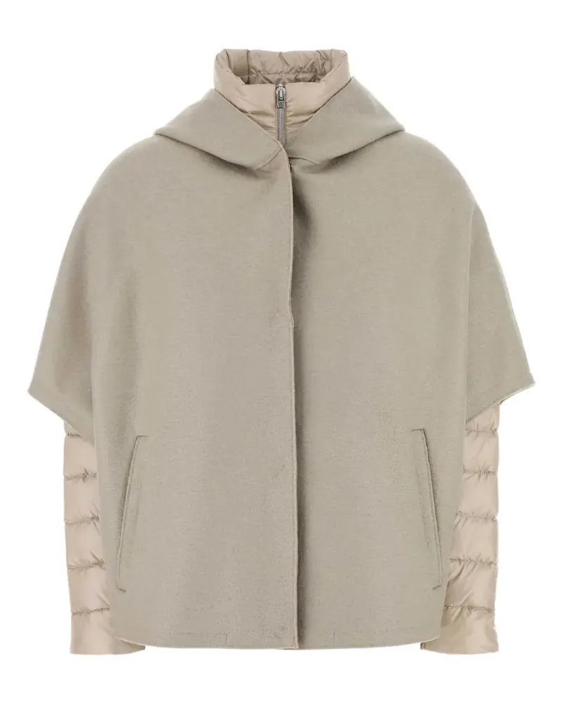 Herno Wattierte Jacke im Cape-Stil - Nude Nude