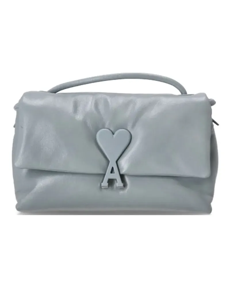 AMI Paris Tote Bag mit Logo-Detail - Blau Blau