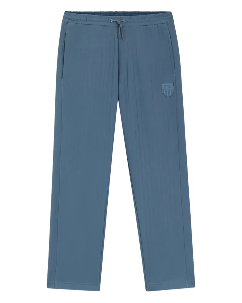 HUGO BOSS logo-patch track pants - Blau Blau