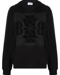 Barrie Hoodie mit Logo-Patch Schwarz