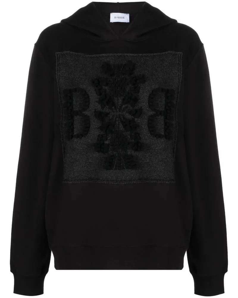 Barrie Hoodie mit Logo-Patch Schwarz