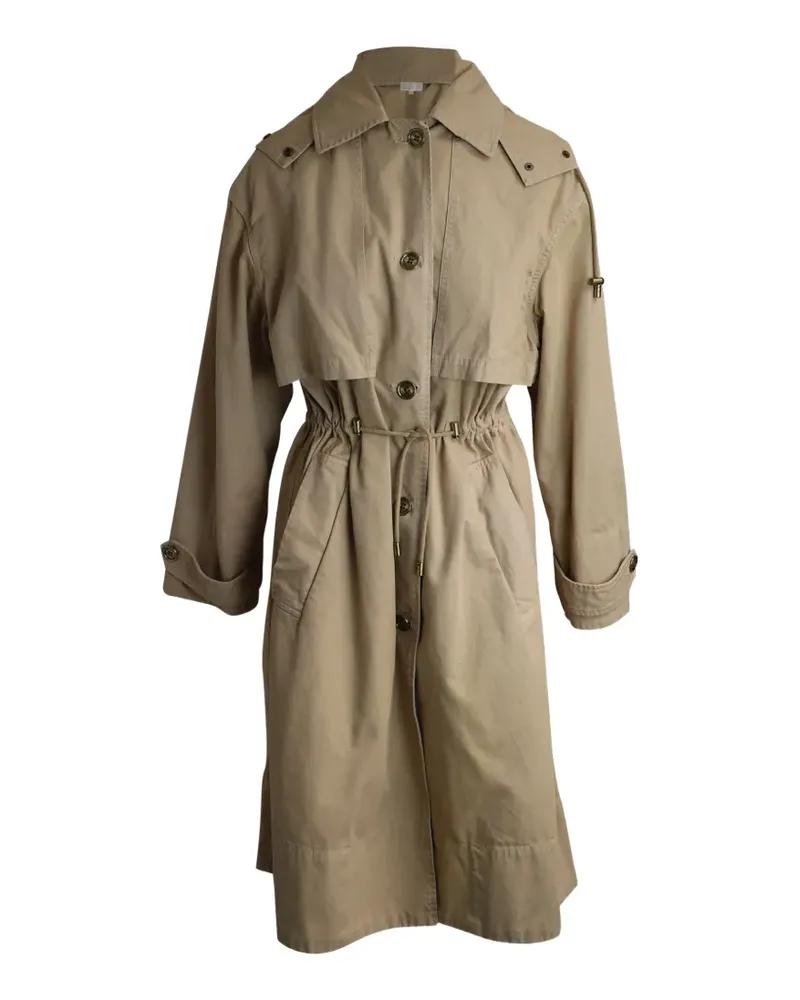 Michael Kors hooded cotton trench coat - Nude Nude