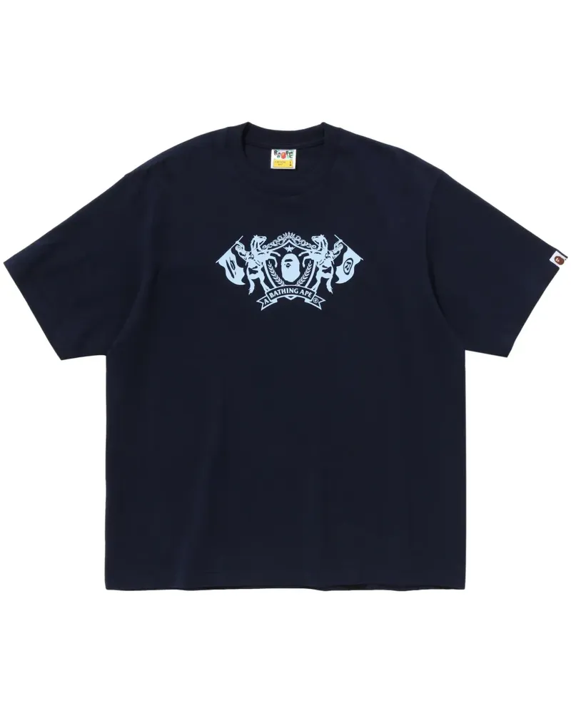 BAPE T-Shirt mit Logo-Print - Blau Blau