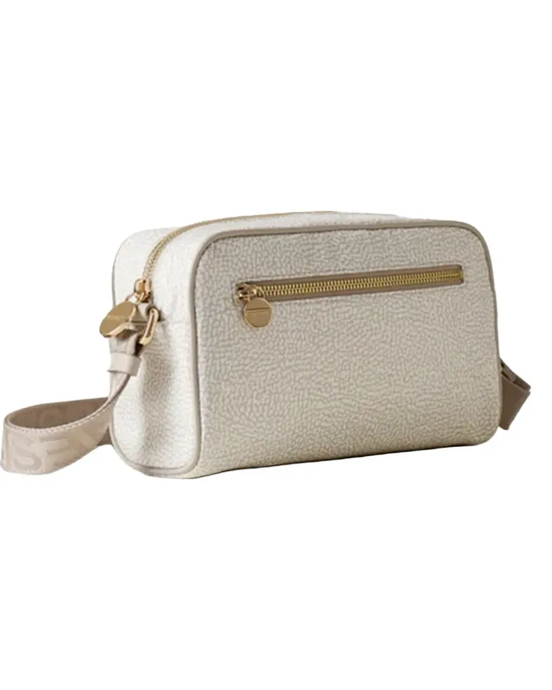 Borbonese Eco Line Camera zip-fastening shoulder bag - Nude Nude