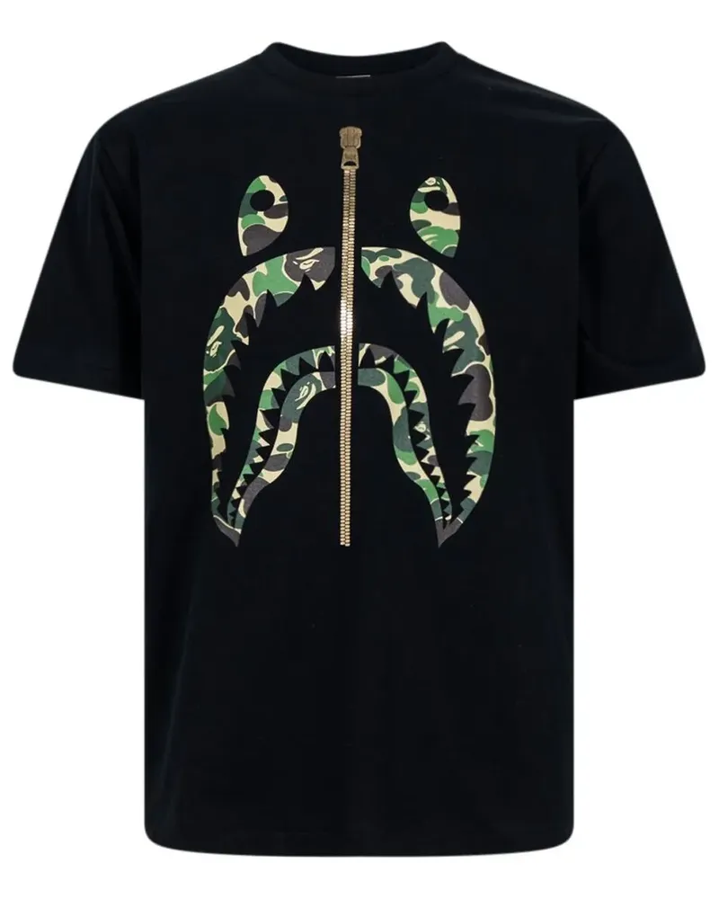 BAPE ABC Camo Shark T-Shirt - Schwarz Schwarz