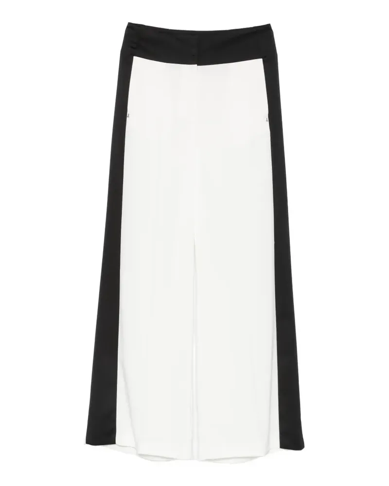 Patrizia Pepe color-block wide-leg trousers - Weiß Weiß