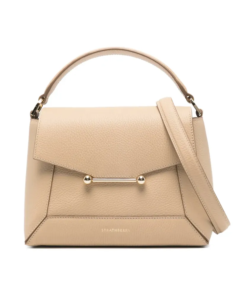 Strathberry Mosaic Tote Bag mit Logo-Print - Nude Nude