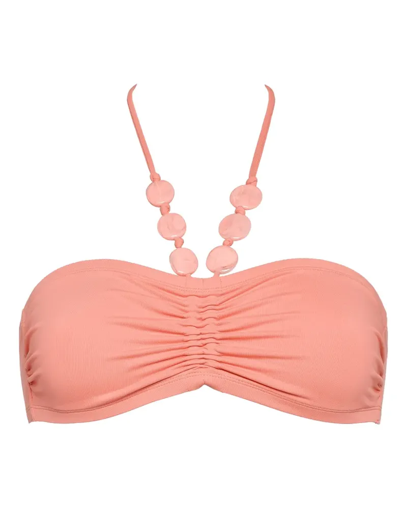 Eres Lana Bikinioberteil mit Perlen - Rosa Rosa
