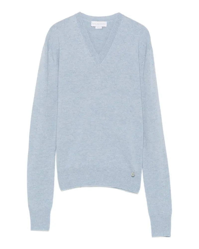 Stella McCartney Pullover mit V-Ausschnitt - Blau Blau