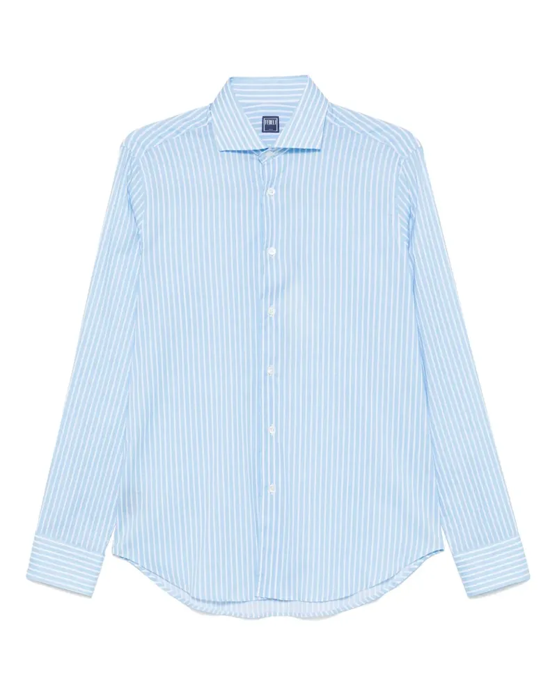 Fedeli Gestreiftes Hemd - Blau Blau