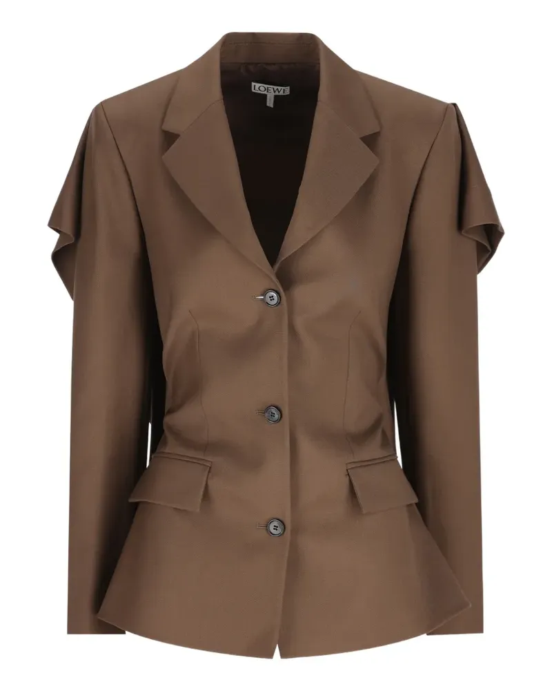 Loewe cut-out draped blazer - Braun Braun
