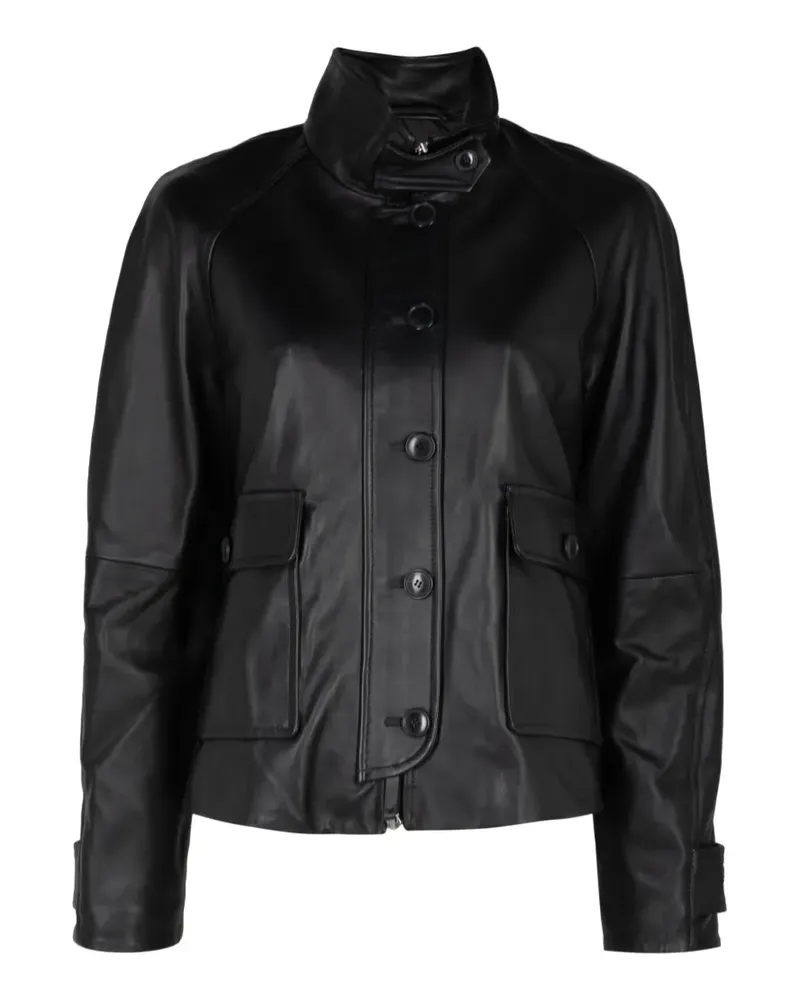 Proenza Schouler Leichte Gio Lederjacke - Schwarz Schwarz