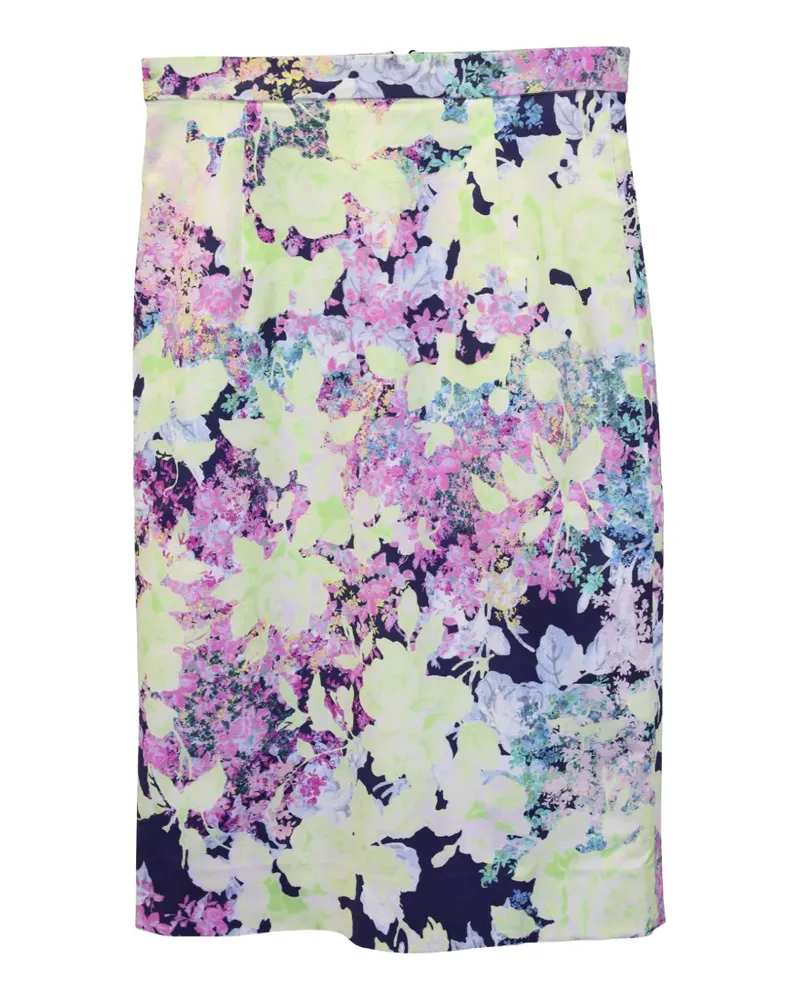 Erdem floral-print pencil skirt - Blau Blau