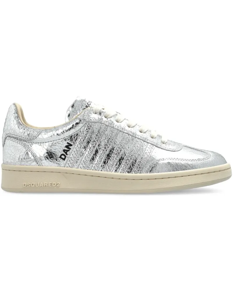 Dsquared2 Sneakers aus Metallic-Leder - Silber Silber
