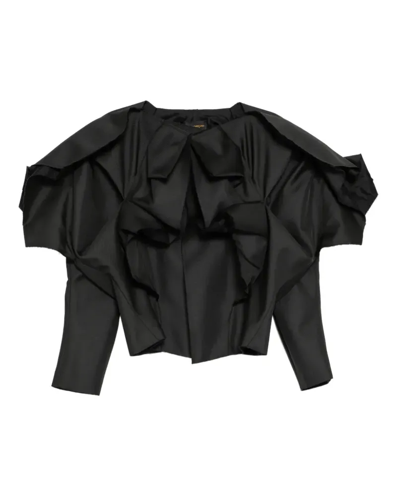 Comme des Garçons Jacke mit Rüschen - Schwarz Schwarz