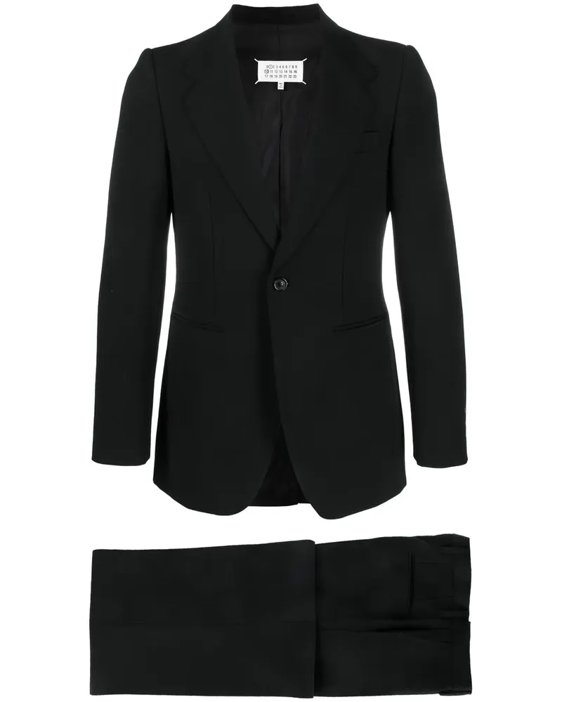 Maison Margiela Einreihiger Anzug - Schwarz Schwarz