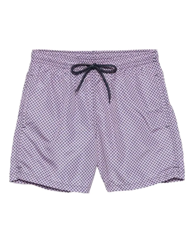 Drumohr  Badehose mit geometrischem Print - Violett Violett