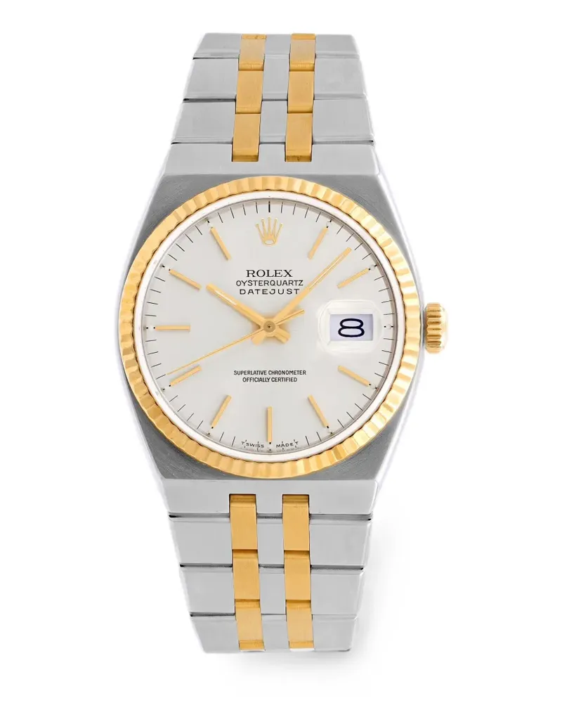 Rolex Datejust Oysterquartz Armbanduhr 36mm - Weiß Weiß