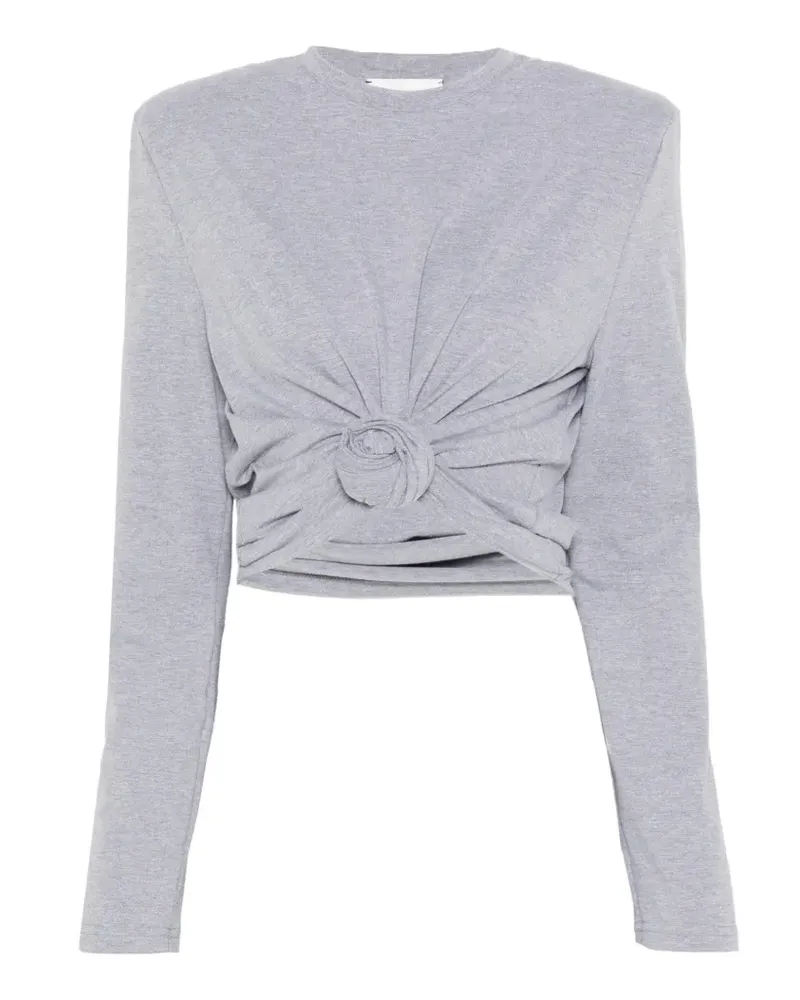 Magda Butrym knotted T-shirt - Grau Grau