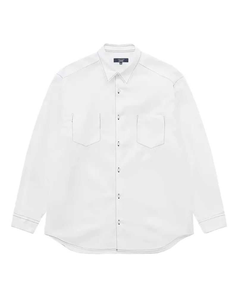 Comme des Garçons Hemd mit Ziernähten - Weiß Weiß