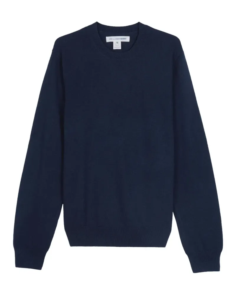 Comme des Garçons Pullover mit geripptem Saum - Blau Blau