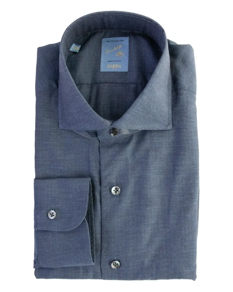 BARBA long-sleeve shirt - Blau Blau