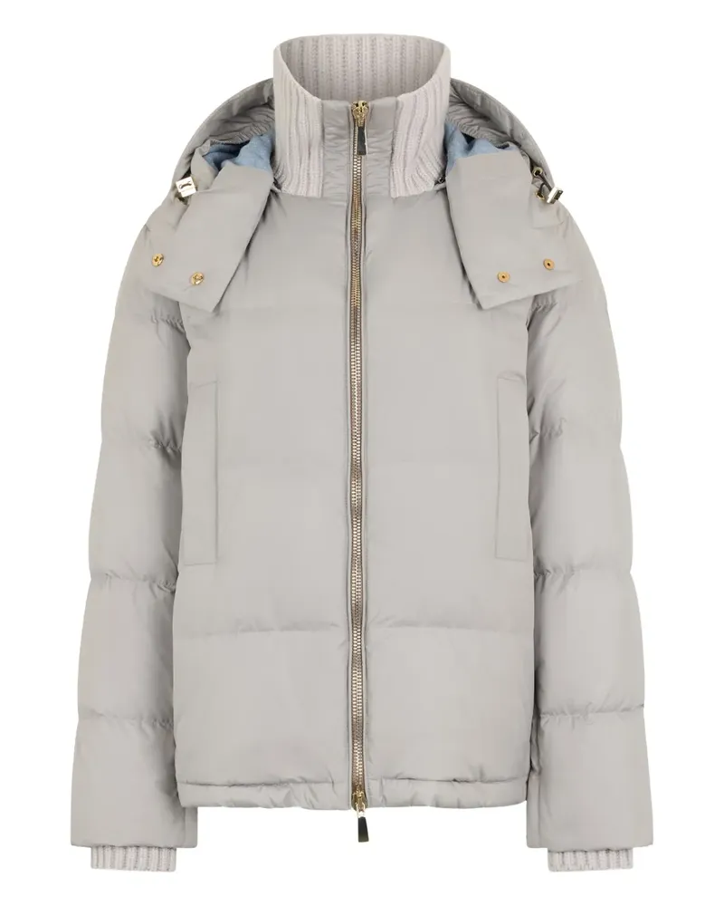 Malo hooded puffer jacket - Grau Grau
