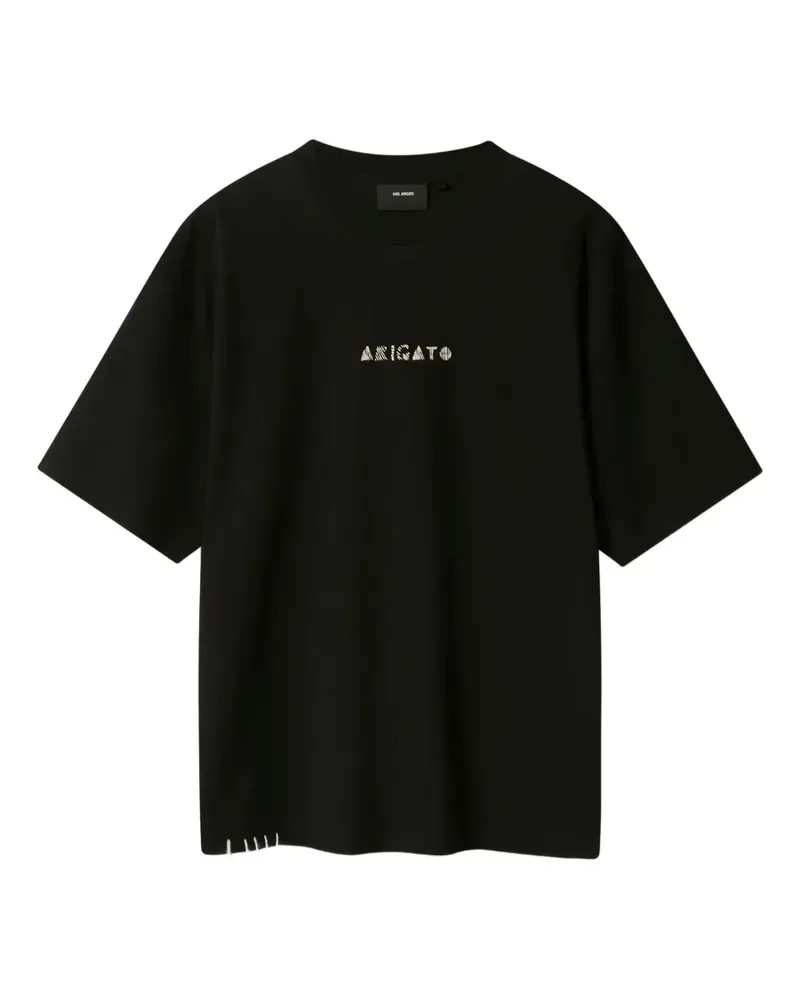 Axel Arigato T-Shirt mit Logo - Schwarz Schwarz