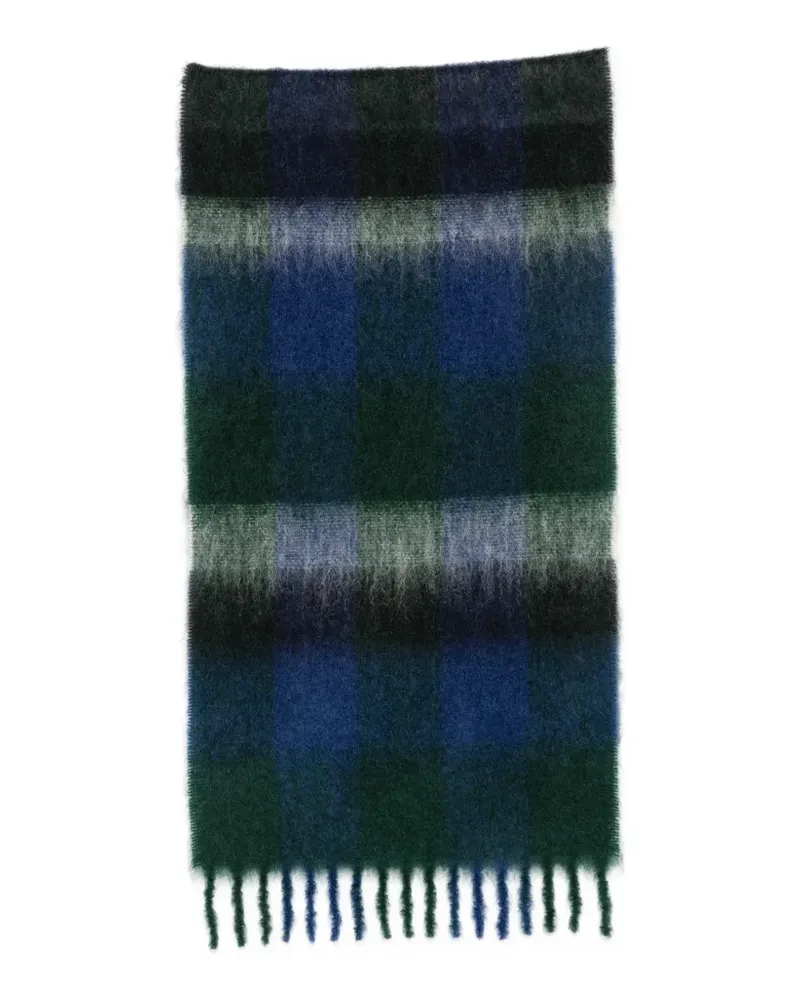 The Row Uma checked scarf - Blau Blau