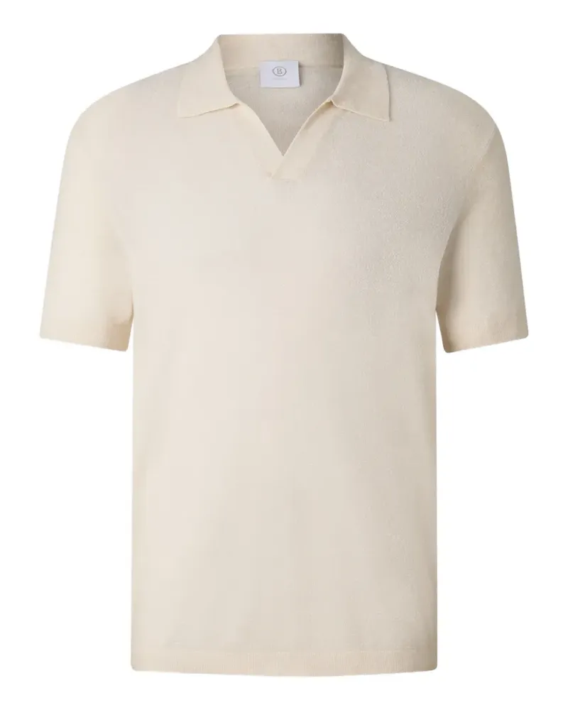 Bogner Finn Poloshirt aus Chenille-Strick - Nude Nude