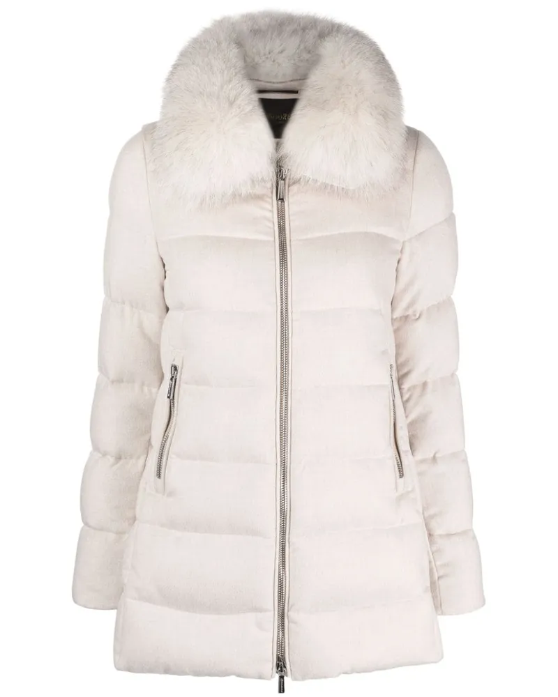 MOORER Dorado-Fur-LS9 Daunenjacke - Nude Nude