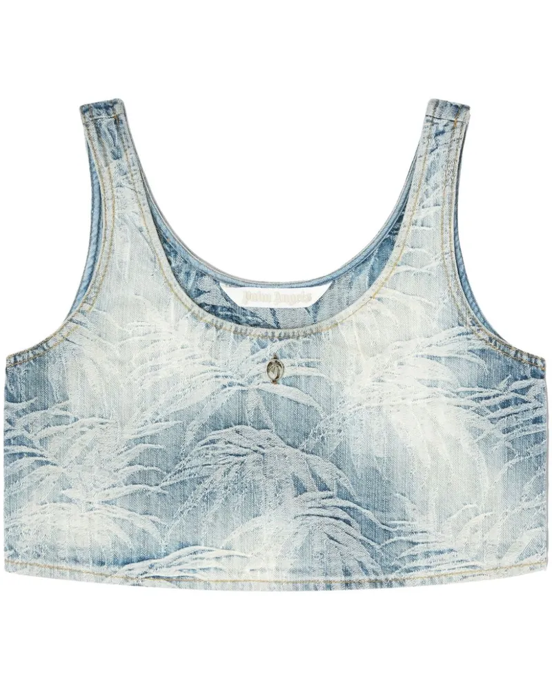 Palm Angels Palms Jeanstop - Blau Blau