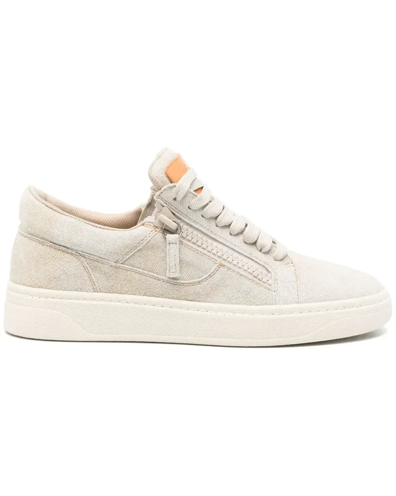 Giuseppe Zanotti Sneakers aus Wildleder - Nude Nude