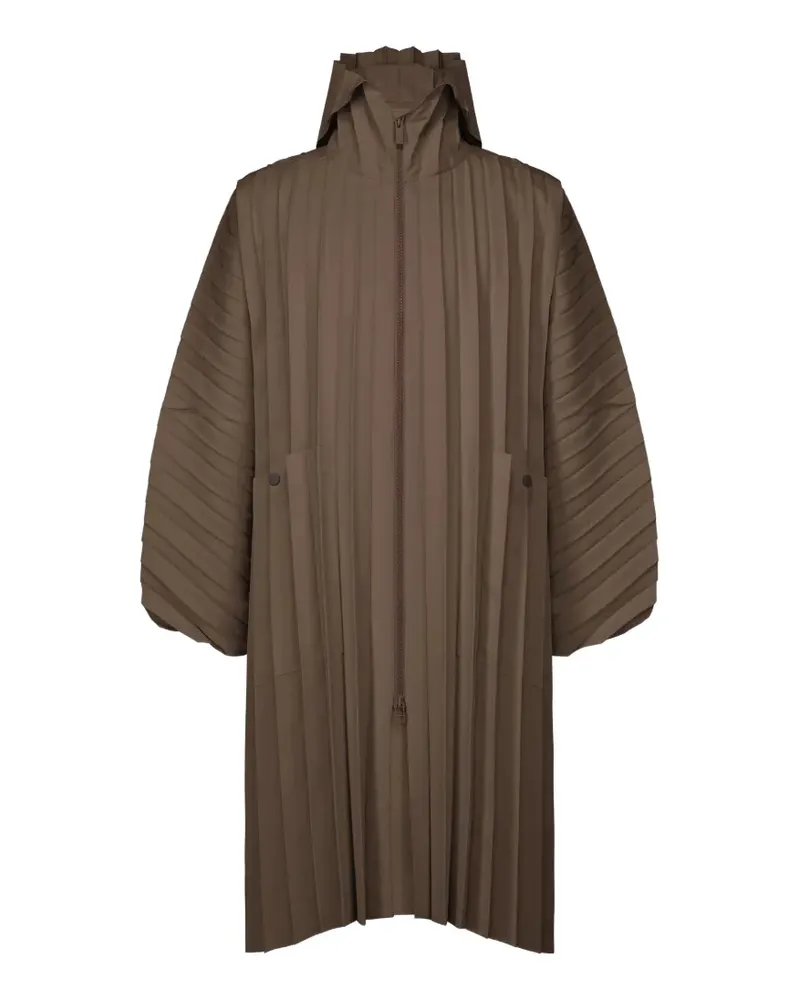 Issey Miyake pleated jacket - Braun Braun