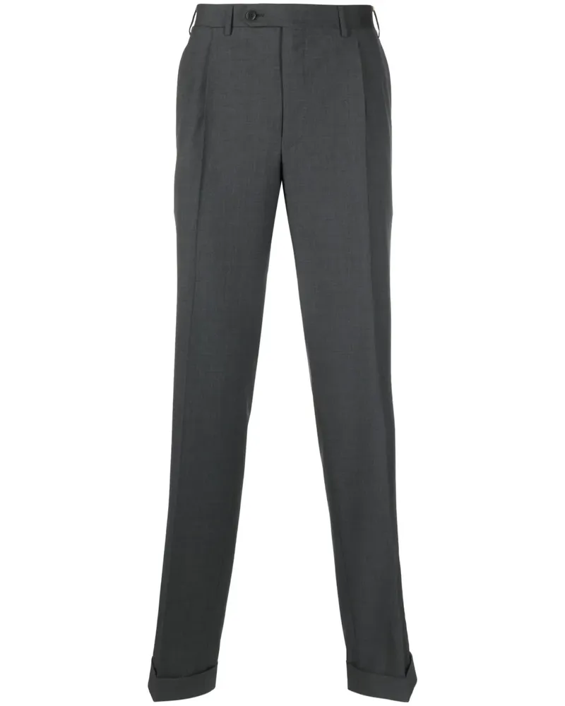 Canali Hose mit geradem Bein - Grau Grau