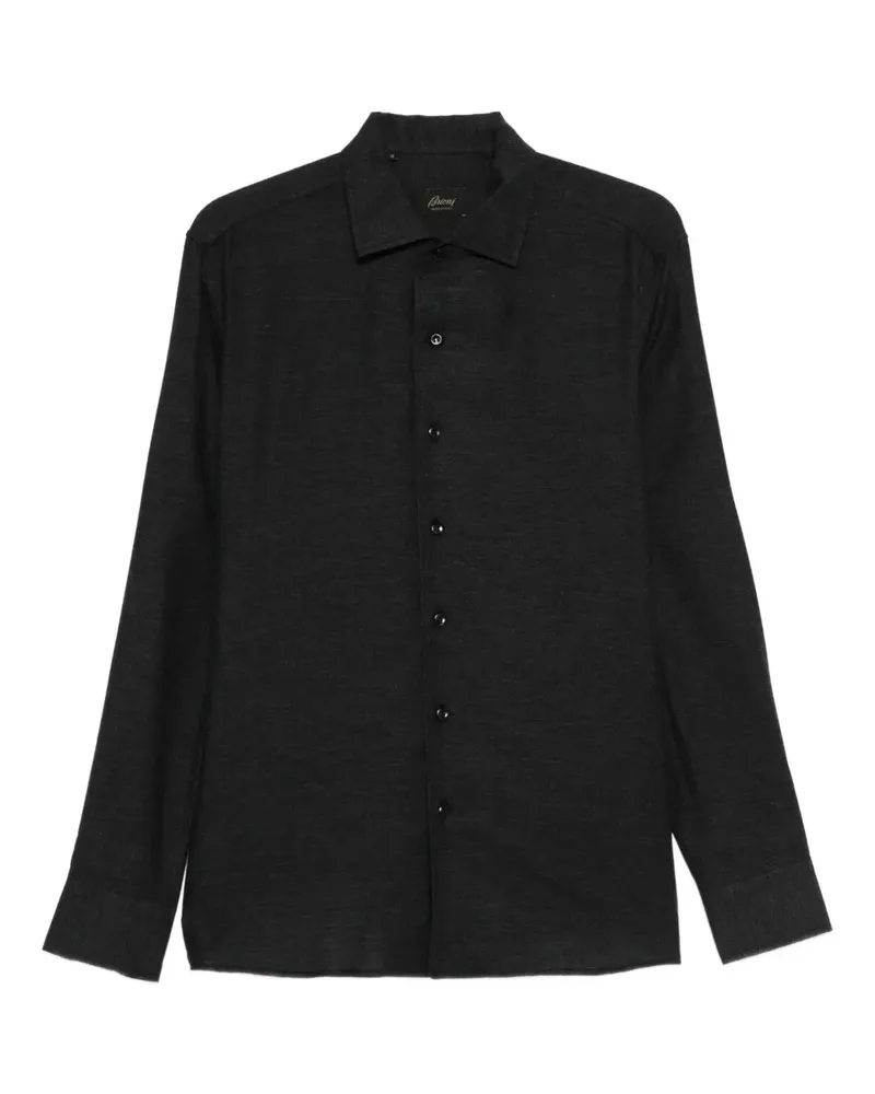 Brioni Langärmeliges Hemd - Grau Grau