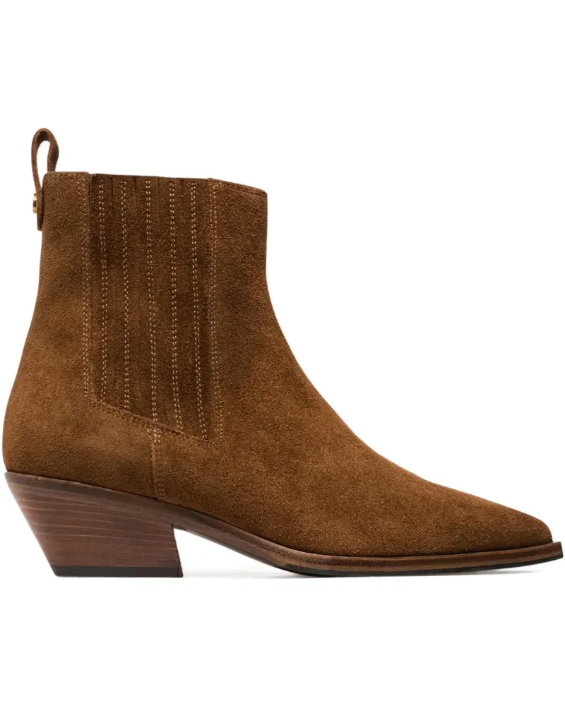 FESTA Milano 40mm Aurea pull-tab ankle boots - Braun Braun