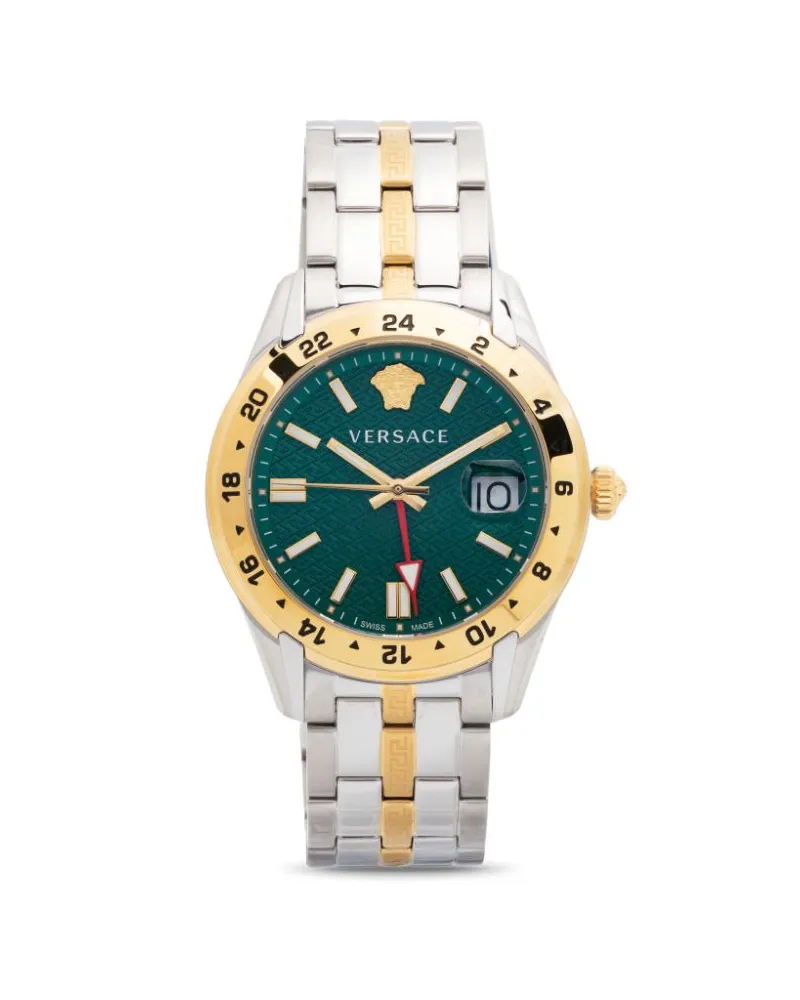 Versace Greca Time GMT 41mm - Grün Grün