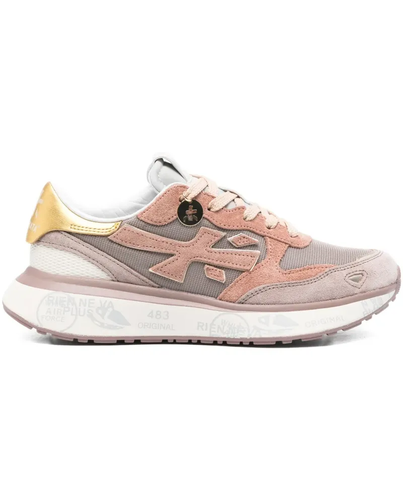 Premiata Lauryn Sneakers - GREY PINK YELLOW Grey