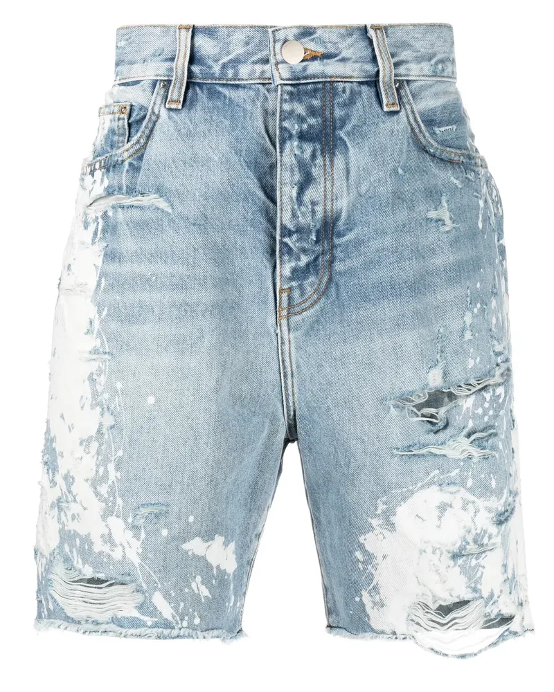 Amiri Jeans-Shorts im Distressed-Look - Blau Blau