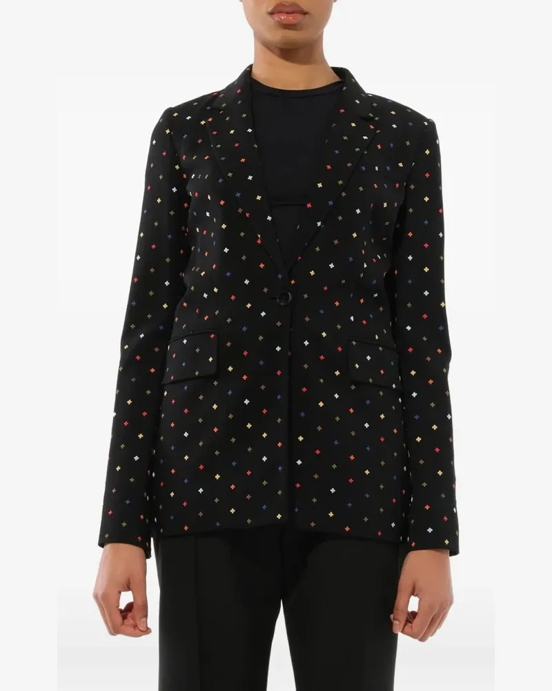 Givenchy Sakko mit kleinem Kreuzanhänger - Schwarz Schwarz