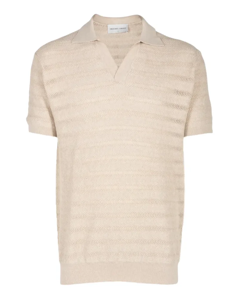 Frescobol Carioca Rino T-Shirt mit Polokragen - Nude Nude