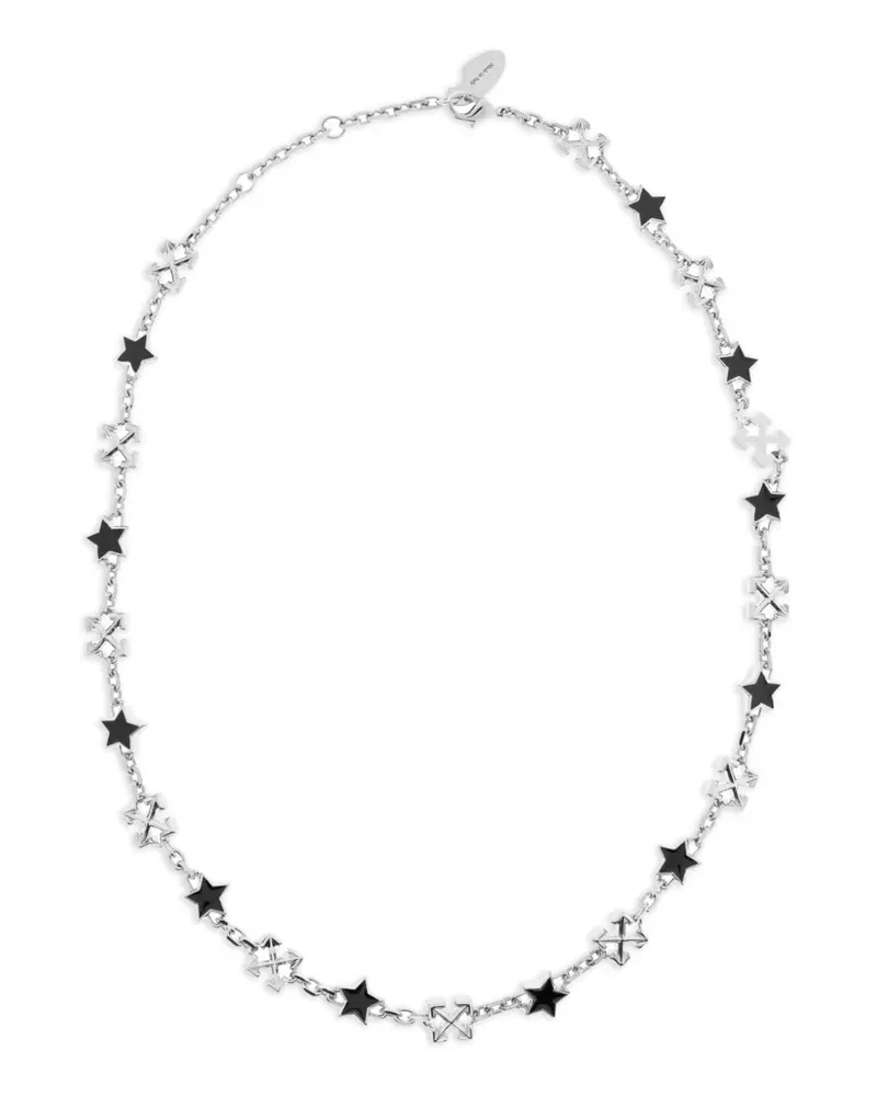 OFF-WHITE Halskette mit Arrows-Sternmotiv - Silber Silber