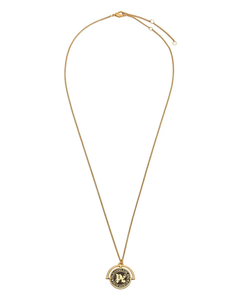 Palm Angels Halskette mit Monogramm-Anhänger - Gold Gold
