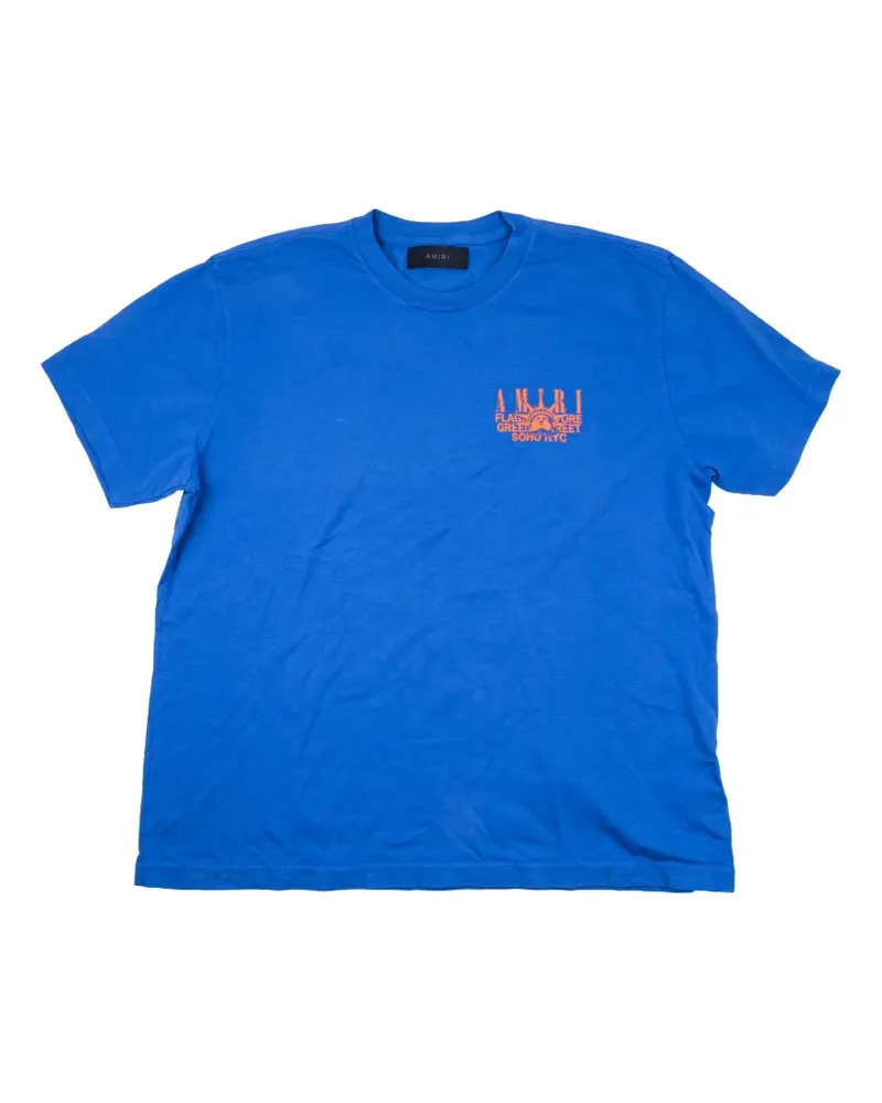 Amiri Soho NYC Flagship T-shirt - Blau Blau