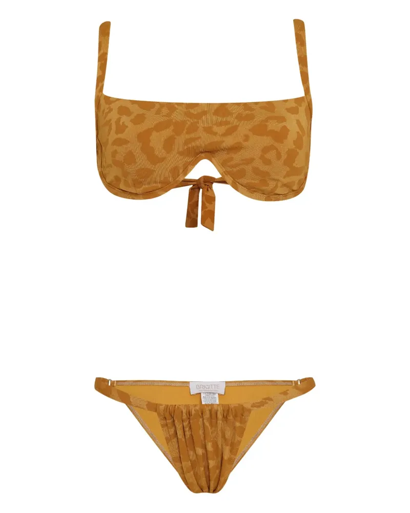 BRIGITTE Bia tie-fastening bikini - Gold Gold